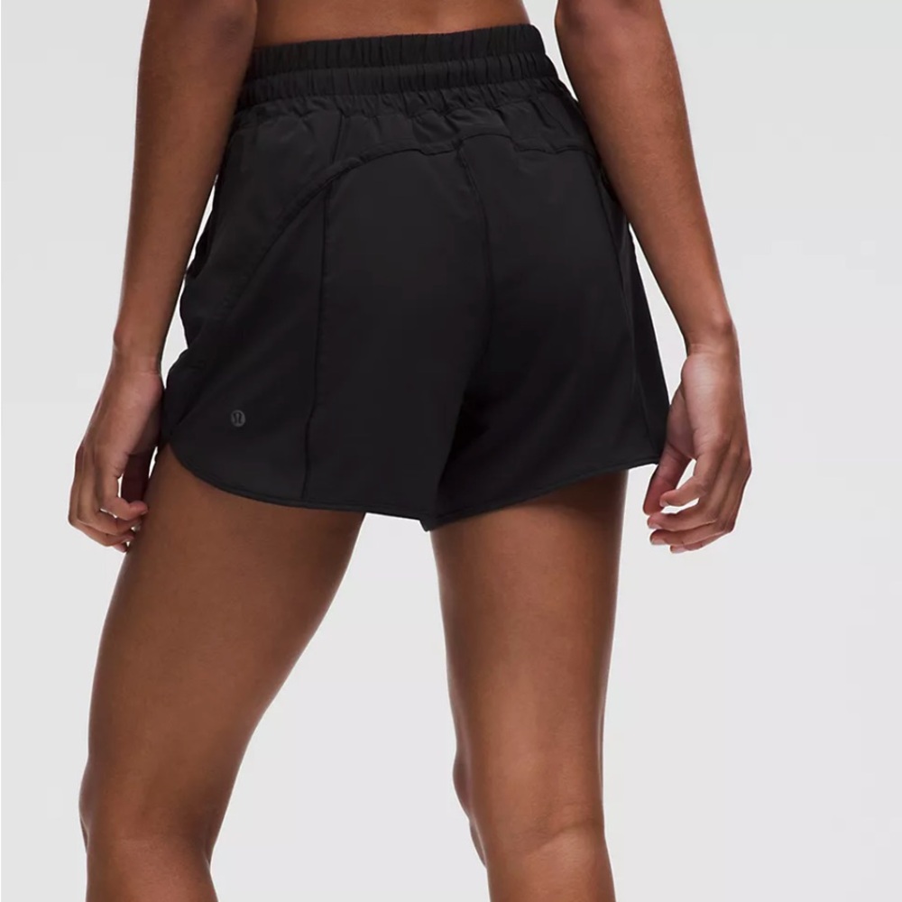 Lululemon Track That High-Rise Lined Short 5" black